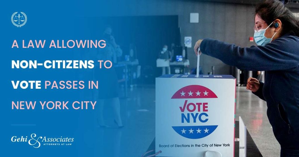 A Law Allowing Non-Citizens To Vote Passes In New York City