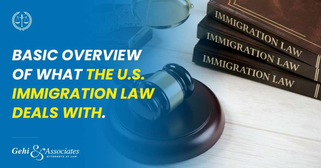 BASIC OVERVIEW OF WHAT THE U.S. IMMIGRATION LAW DEALS WITH
