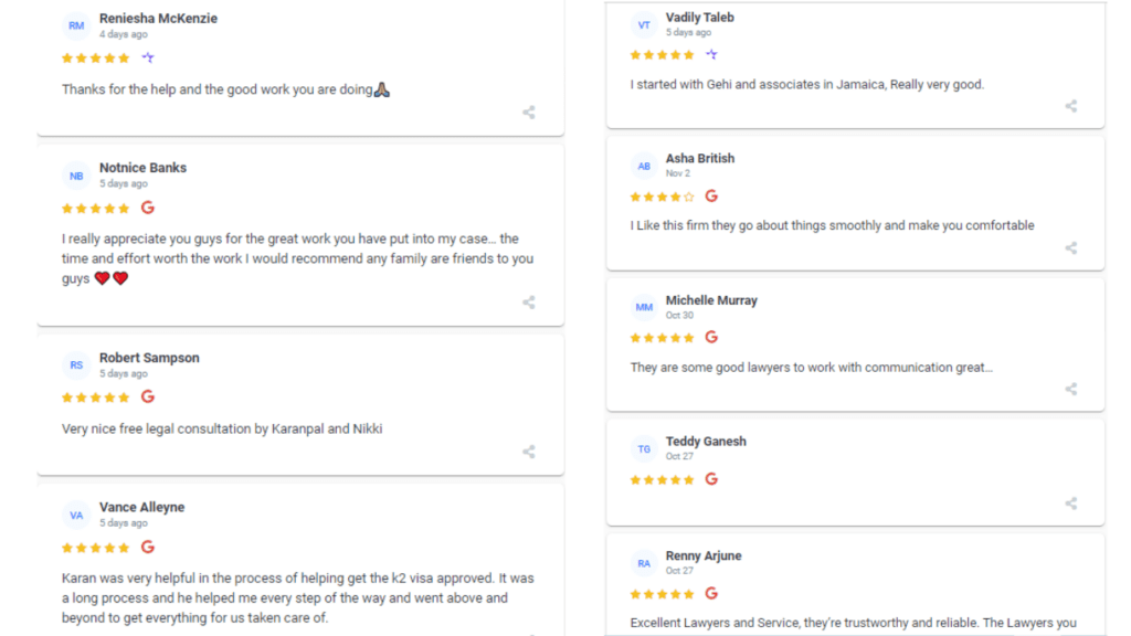 Gehi and Associates Reviews from Our Real Clients 